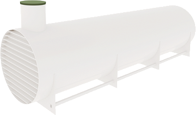 Резервуар (Ёмкость) горизонтальный для подземого монтажа 40 м³ / 2380*2450*9900 мм.